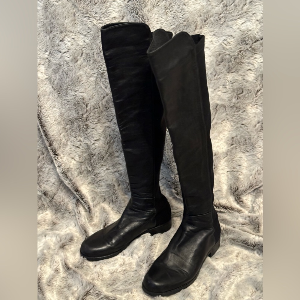 Stuart weitzman size 5 1/2 black boots